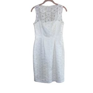 Maggy London Embroidered Circles Sleeveless Dress